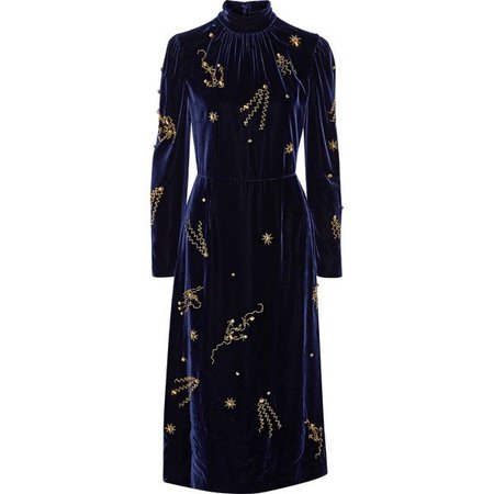 Prada Embellished velvet midi dress (£3,715)