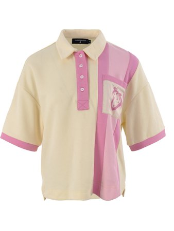 Colorblock Strawberry Polo Shirt - PIKAMOON - Fashion Selected Designer Clothing