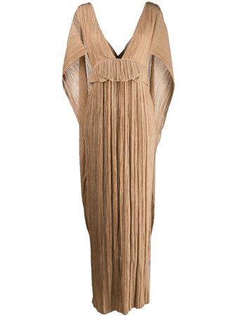 Chloé Pleated Cape Gown Ss19 | Farfetch.com