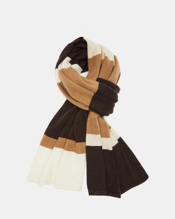 Cashmere Striped Blanket Scarf | Theory