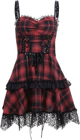 Amazon.com: Insgoth Goth Dress for Women Fashion Alt Gothic Punk Trendy Dresses : Clothing, Shoes & Jewelry