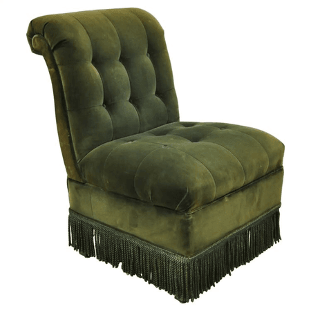 chair green velvet