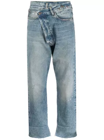 R13 Crossover Cropped Jeans - Farfetch