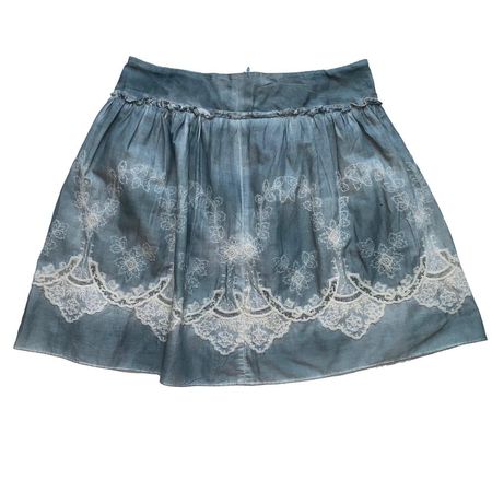 Fairy skirt, blue stone washe effect and cute... - Depop