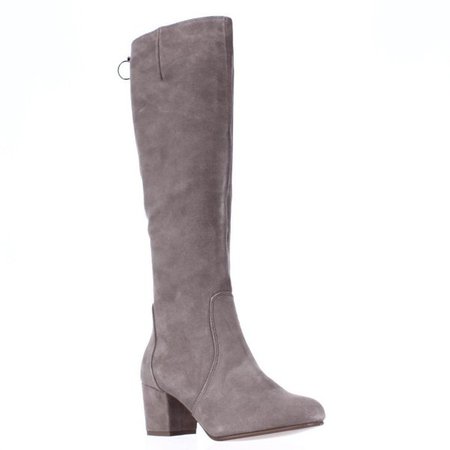 Shop Steve Madden Haydun Block Heel Tall Boots, Taupe Suede - On Sale - Free Shipping Today - Overstock.com - 14086806