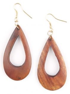 wood earring