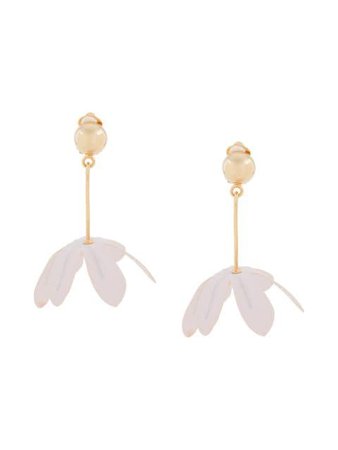 Marni flora pendant earrings pink & gold ORMV0209A0T2000 - Farfetch