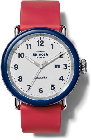 Detrola The Ace Silicone Strap Watch, 43mm