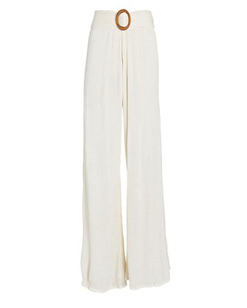 Savannah Morrow Tayen Belted Silk-Bamboo Pants | INTERMIX®