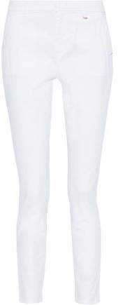 Cotton-blend Slim-leg Pants