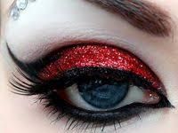 glitter red eyeshadow - Google Search