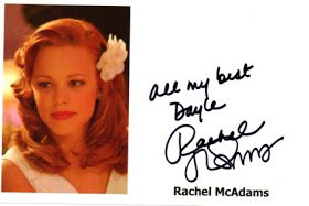 Kiwiautogal's Autographs: Rachel McAdams