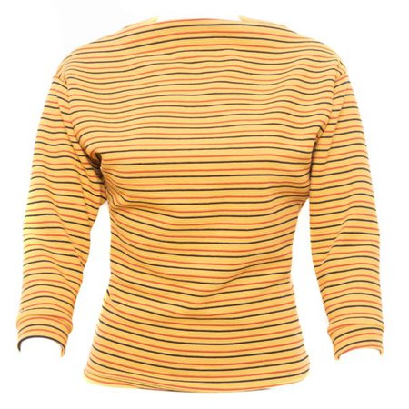 gold-stripe-boatneck-1950s-ladies-T-shirt-1950s-t-shirt-vintage-rockabilly-VLV-retro
