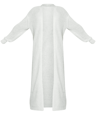 White maxi cardigan