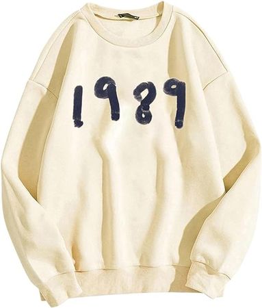 Amazon.com: 1989 Sweatshirt for Women 2024 Hoodie Graphic Print Tshirt 1989 Fans Gift Merch Casual Long Sleeve Shirts Concert Outfits : Clothing, Shoes & Jewelry