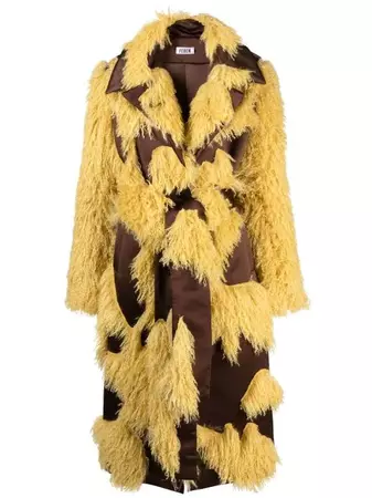 FEBEN Petal faux-fur Coat - Farfetch