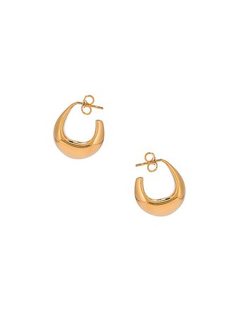 Lemaire Mini Drop Earrings in Light Gold | FWRD