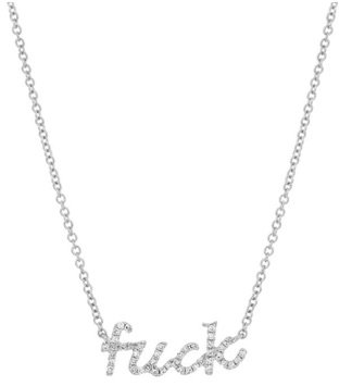 Silver “Fu*k” Necklace