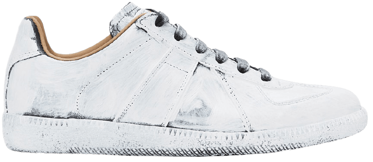 Maison Margiela, Off-white painted replica sneakers