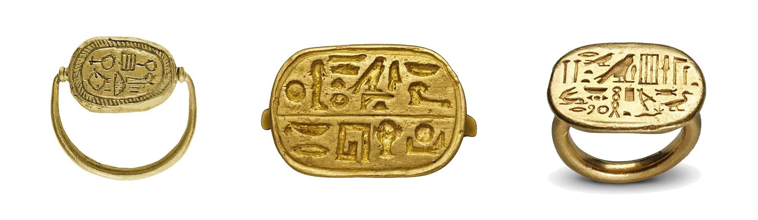ancient Egyptian signet rings