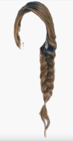 long brown hair side braid hairstyle png