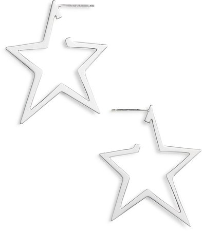 Sade Star Hoop Earrings