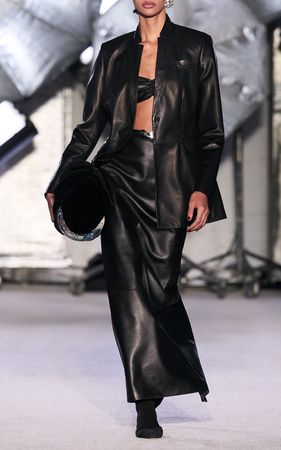 Barbara Leather Bra Top By Brandon Maxwell | Moda Operandi