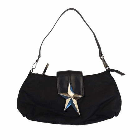 black mini bag silver star