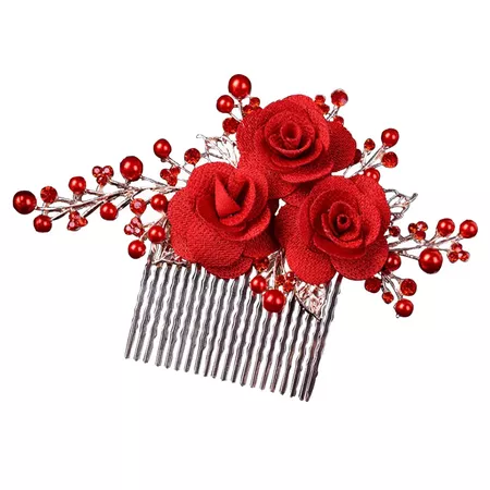 DressLily.com: Photo Gallery - The New Rose Flower Pearl Comb (Handmade)