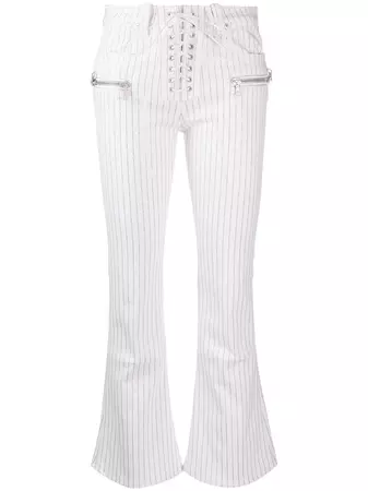 UNRAVEL PROJECT Striped Flared Trousers