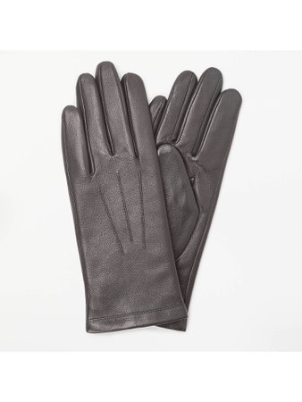 John Lewis & Partners Fleece Lined Leather Gloves at John Lewis & Partners