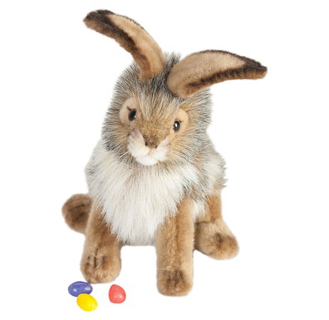 Fluffy Jack Rabbit plush Easter basket filler.