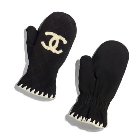 chanel logo gloves