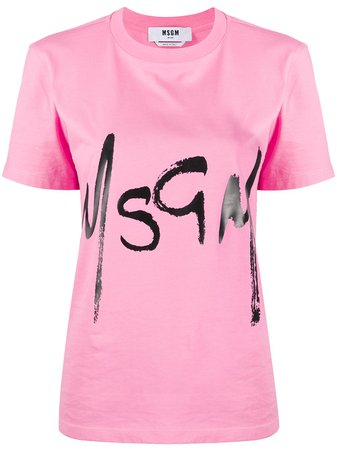 MSGM logo print T-shirt