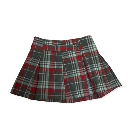 CUTESTTTT plaid miniskirt!!!! red and gray pattern... - Depop