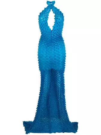 Chet Lo fish-tail Knitted Dress - Farfetch