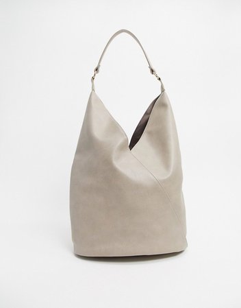 Glamorous slouchy tote bag in taupe beige | ASOS