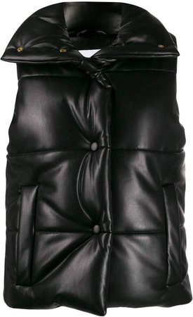 quilted puffer gilet