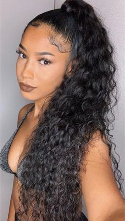 African Brown Black Long Claw Clip Ponytail Kinky Curly Drawstring Ponytail Celebrity Hair Extensions