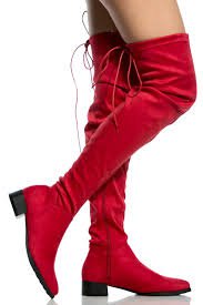 red boots -