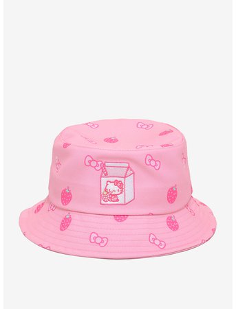 Hello Kitty Strawberries & Bows Bucket Hat