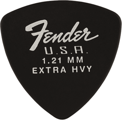 Fender guitar pick 346 Shape, Dura-Tone 1.21, Negro (12)