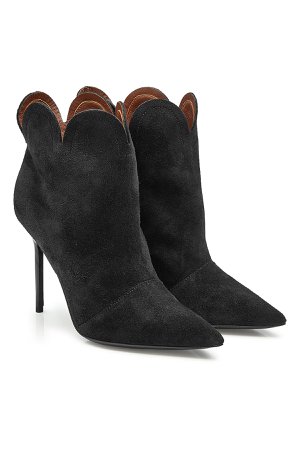 Suede Ankle Boots Gr. IT 40
