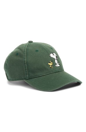 Harding-Lane x Peanuts® Snoopy & Woodstock Embroidered Baseball Cap (Nordstrom Exclusive) | Nordstrom