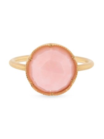 Irene Neuwirth 18kt rose gold medium Classic pink opal ring