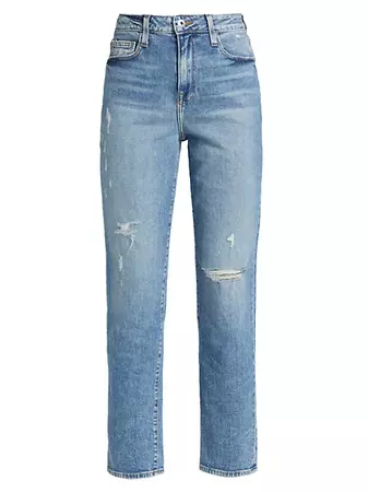 Shop Jonathan Simkhai Standard Trevor High-Rise Vintage Tapered Jeans | Saks Fifth Avenue