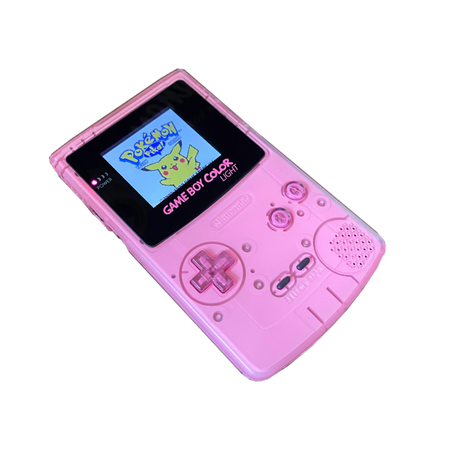 translucent pink gameboy color