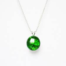 green shattered glass necklace - Google Search