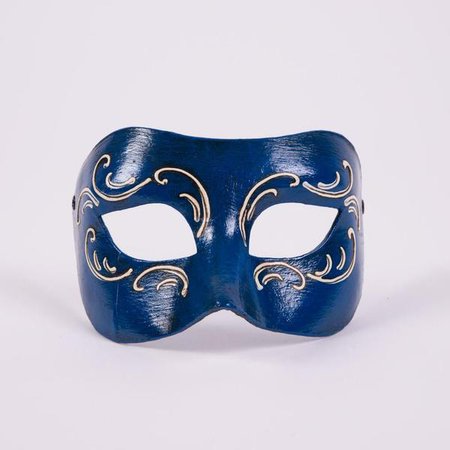 mens blue masquerade mask