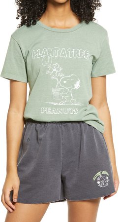 Snoopy Plant a Tree Graphic Tee